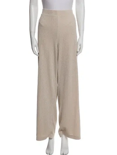 Pre-owned Donna Karan Wide Leg Pants In Neutral