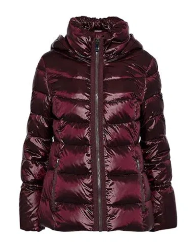 Donna Karan Woman Puffer Burgundy Size L Polyester, Nylon In Red