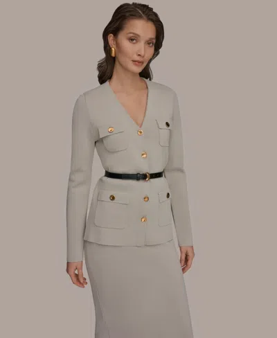 Donna Karan Women's 5-button Belted Blazer