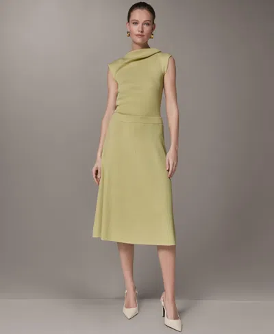 Donna Karan Women's A-line Midi Skirt In Green