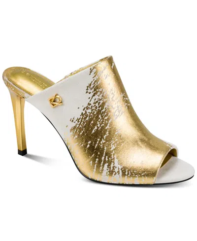 Donna Karan Women's Almond Toe Mules In Multi