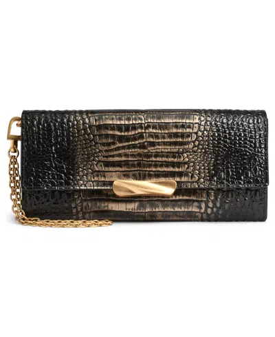 Donna Karan Women's Amagansett Metallic Croco Wallet In Multi