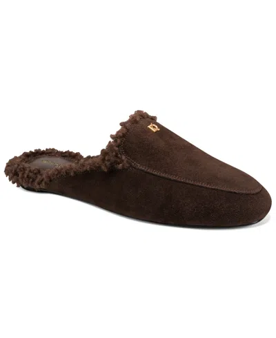 Donna Karan Women's Anastasia Cozy Flat Slip-on Mules In Brown