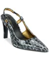 Donna Karan Donna Slingback Pointed Toe Pump In Grey