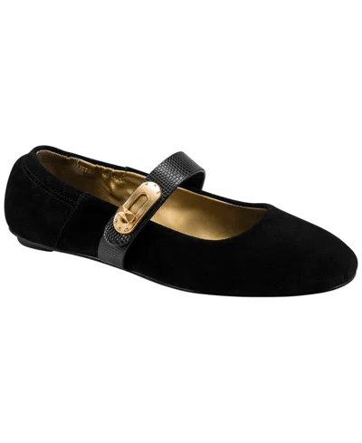 Donna Karan Women's Anselm Mary Jane Flat Shoes In Black