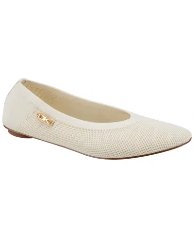 Donna Karan Women's Avery Ballet Flats In White