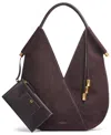 Donna Karan Women's Baldwin Extra Large Suede Shoulder Bag In Purple