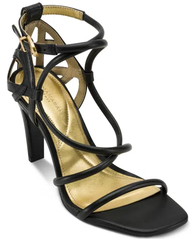 Donna Karan Women's Bellisa Strappy Slip-on Sandals In Black