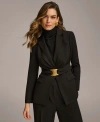 Donna Karan New York Belted Blazer In Black