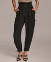 Donna Karan Women's Belted Cargo Pants In Black