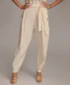 Donna Karan Women's Belted Cargo Pants In Cream