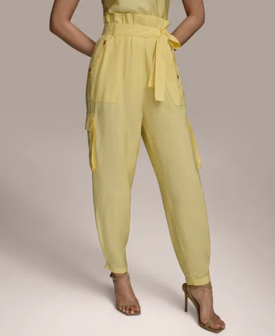 Donna Karan Women's Belted Cargo Pants In Panna Cotta