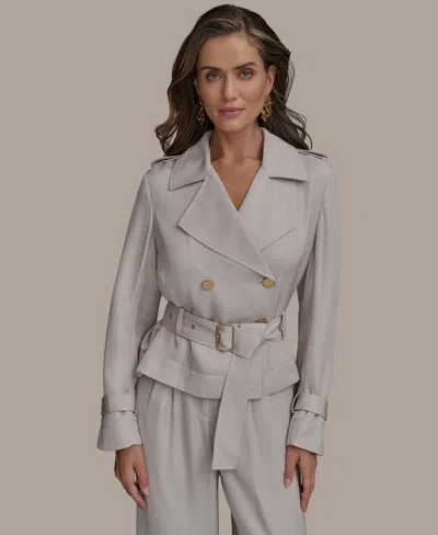 Donna Karan Women's Belted Jacket In Tuscan Grey