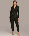 Donna Karan Women's Belted Utility Jacket In Black