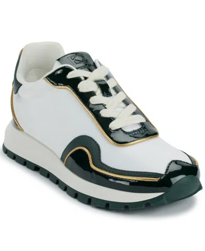 DONNA KARAN WOMEN'S BINX LACE UP SNEAKERS