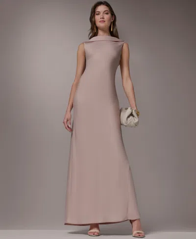Donna Karan Women's Boat Neck Ball Gown In Multi