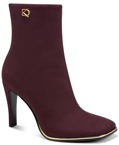 Donna Karan Women's Brecklyn Stiletto Booties In Purple