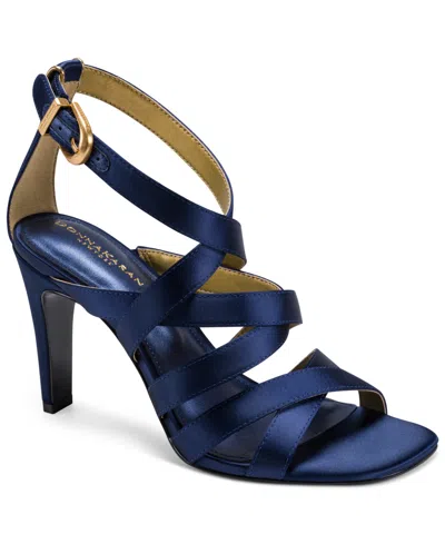 Donna Karan Women's Briarrose Evening Multi Strap Dress Sandals In Blue