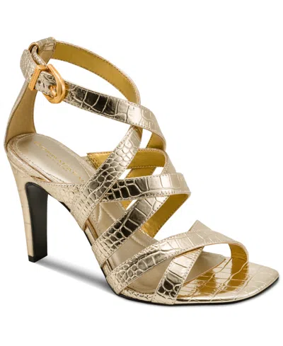 Donna Karan Women's Briarrose Multi Strap Dress Sandals In Gold