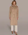 Donna Karan Women's Button Front Maxi Coat In Neutral