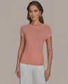Donna Karan Women's Cap Sleeve Sweater, Regular & Petite Sizes In Apricot