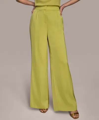 DONNA KARAN WOMEN'S SATIN WIDE-LEG PANTS, REGULAR & PETITE