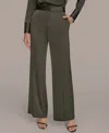 Donna Karan Women's Charmeuse Wide-leg Pants In Green