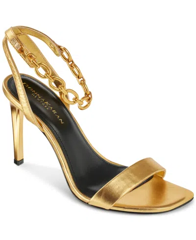 DONNA KARAN WOMEN'S CORIN CHAIN STRAP HIGH HEEL SANDALS