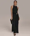 Donna Karan Women's Cowl-neck Sleeveless Gown In Blk,blk