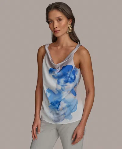Donna Karan Women's Cowlneck Camisole In Cielo Multi