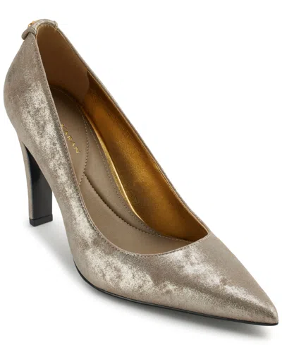 Donna Karan Women's Donna Pointed Toe Pumps In Cloud,silver