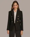 Donna Karan Women's Double Breasted Buttoned Blazer In Black
