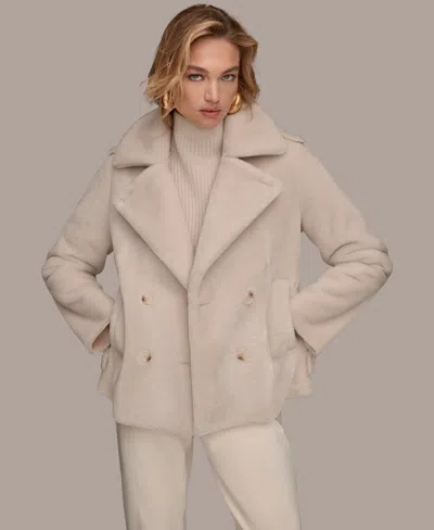 Donna Karan Women's Double-breasted Coat In Neutral