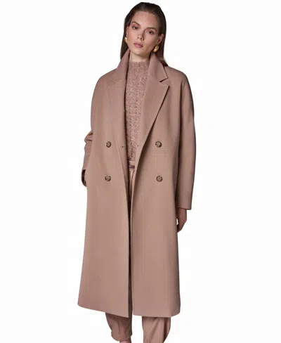 Donna Karan Women's Double Breasted Rain Coat In Neutral