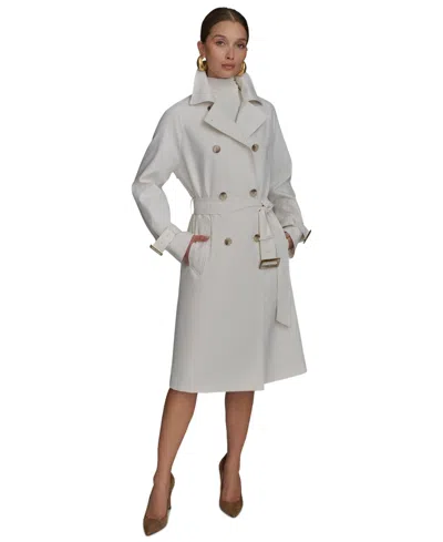 Donna Karan Women's Double-breasted Trench Coat In Cream
