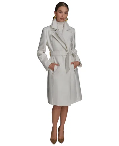 Donna Karan Women's Double-collar Trench Coat In Cream