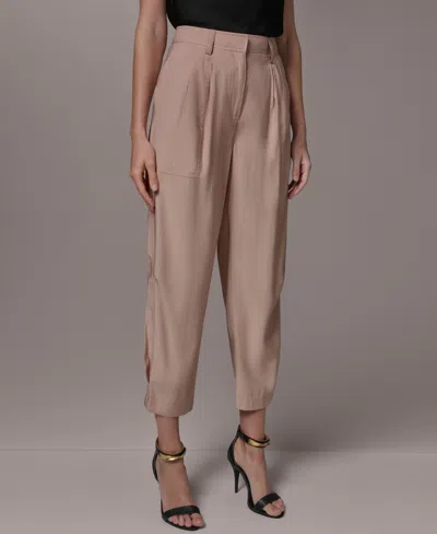 Donna Karan Women's Flap Detail Pants In Brown