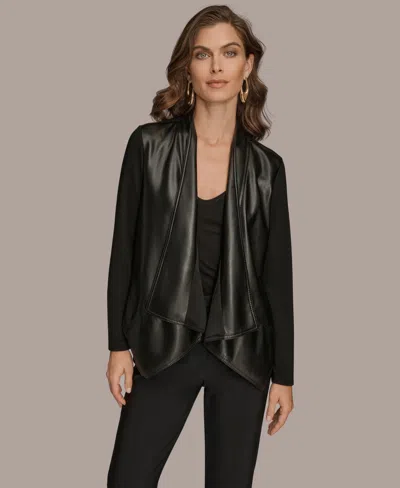 DONNA KARAN WOMEN'S FLYAWAY LONG SLEEVES JACKET