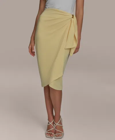 Donna Karan Women's Gathered Waist Midi Skirt