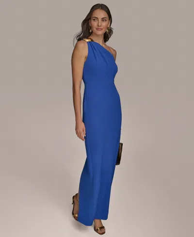 Donna Karan Women's Hardware-trim One-shoulder Gown In Marbella