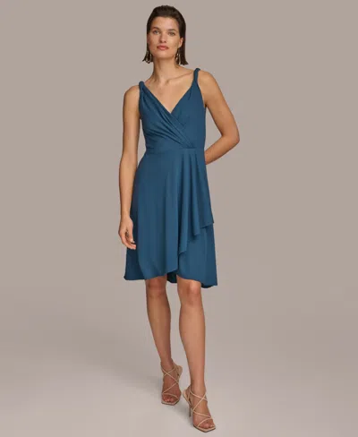 Donna Karan Women's High-low A-line Dress In Tide