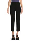 Donna Karan Women's High Rise Twill Ankle Pants In Black