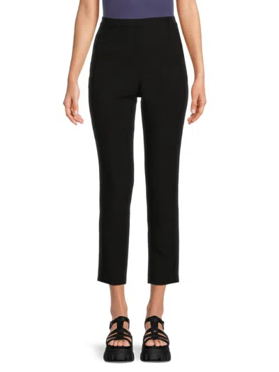 Donna Karan Women's High Rise Skinny Ankle Pants In Black
