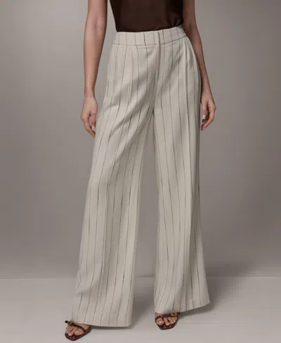 Donna Karan Women's High Rise Wide Leg Pants In Neutral