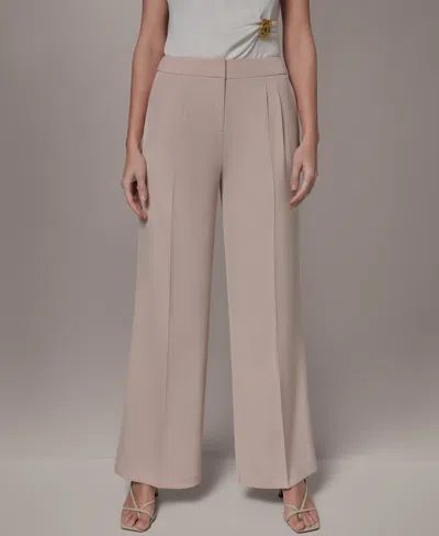 Donna Karan Women's High-waist Wide-leg Pants In Neutral