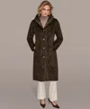 Donna Karan Women's Hooded Maxi Coat In Green
