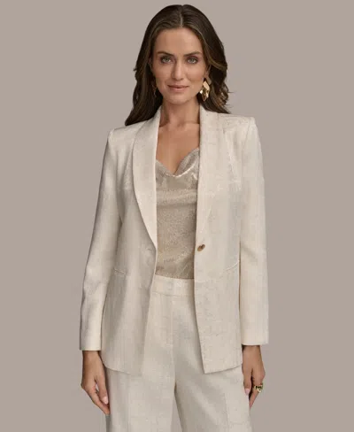 Donna Karan Women's Jacquard One-button Blazer