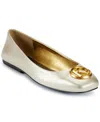 Donna Karan Women's Kylee Ballet Flats In White Gold