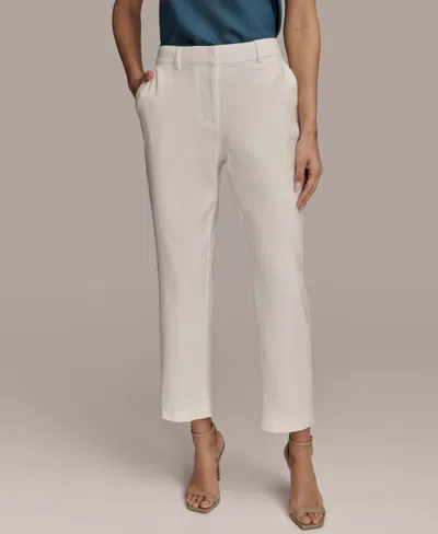 Donna Karan Women's Linen Blend Ankle Pants