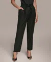 Donna Karan New York Paperbag Waist Drawstring Pants In Black
